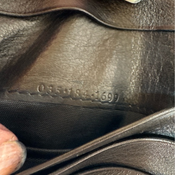 GUCCI RARE Authentic Bifold Black Horse Bit Stitch Leather Wallet W/COA - Picture 4 of 16